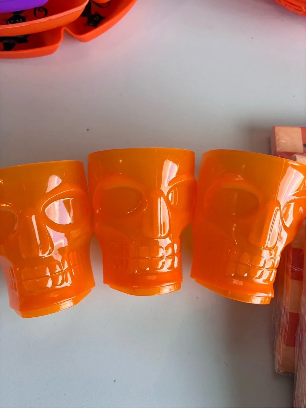 Halloween Party Supplies Bundle – Trays, Bowls, Cups, Table Covers, Treat Bags